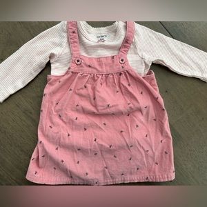 Carter’s two piece pink bows jumper set. 6 months